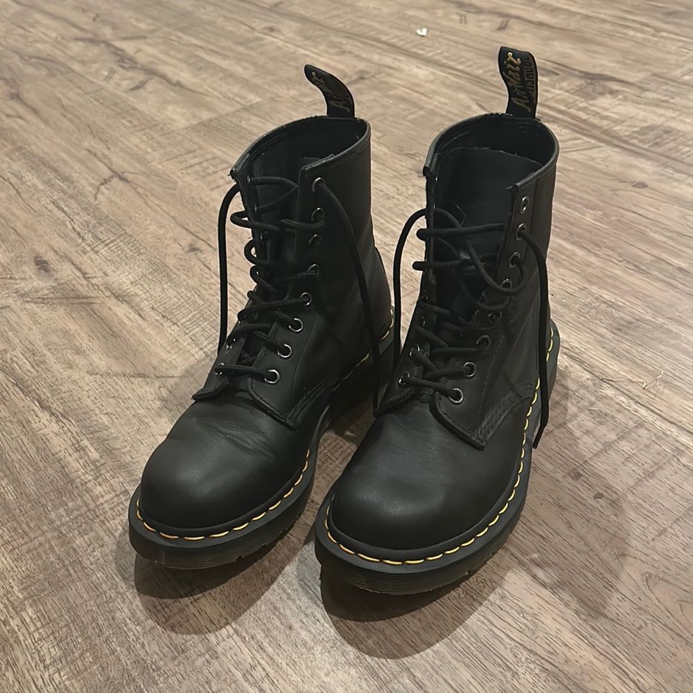 Dr. Martens 1460 Combat Boots - Black Leather